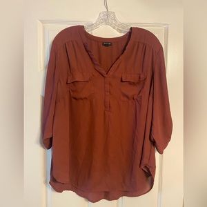 Torrid Burnt Orange Blouse Size 1 (XL)